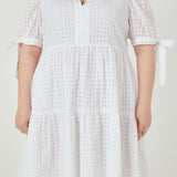 Gingham Tiered Mini Dress- Sold Out