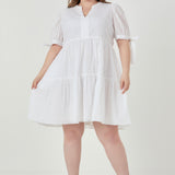 Gingham Tiered Mini Dress- Sold Out