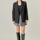 Terry Round Collared Blazer