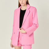 Terry Round Collared Blazer