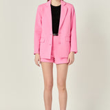 Terry Round Collared Blazer