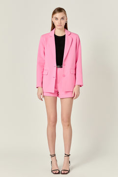 Terry Round Collared Blazer