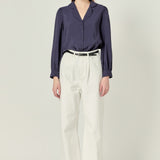 Scallop Collared Dress Shirt