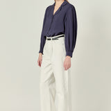 Scallop Collared Dress Shirt