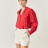 Scallop Collared Dress Shirt