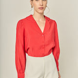 Scallop Collared Dress Shirt