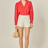 Scallop Collared Dress Shirt