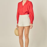 Scallop Collared Dress Shirt