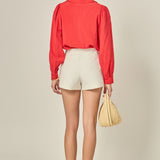 Scallop Collared Dress Shirt