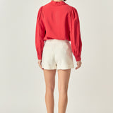 Scallop Collared Dress Shirt