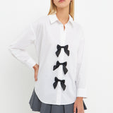 Bow Poplin Shirt