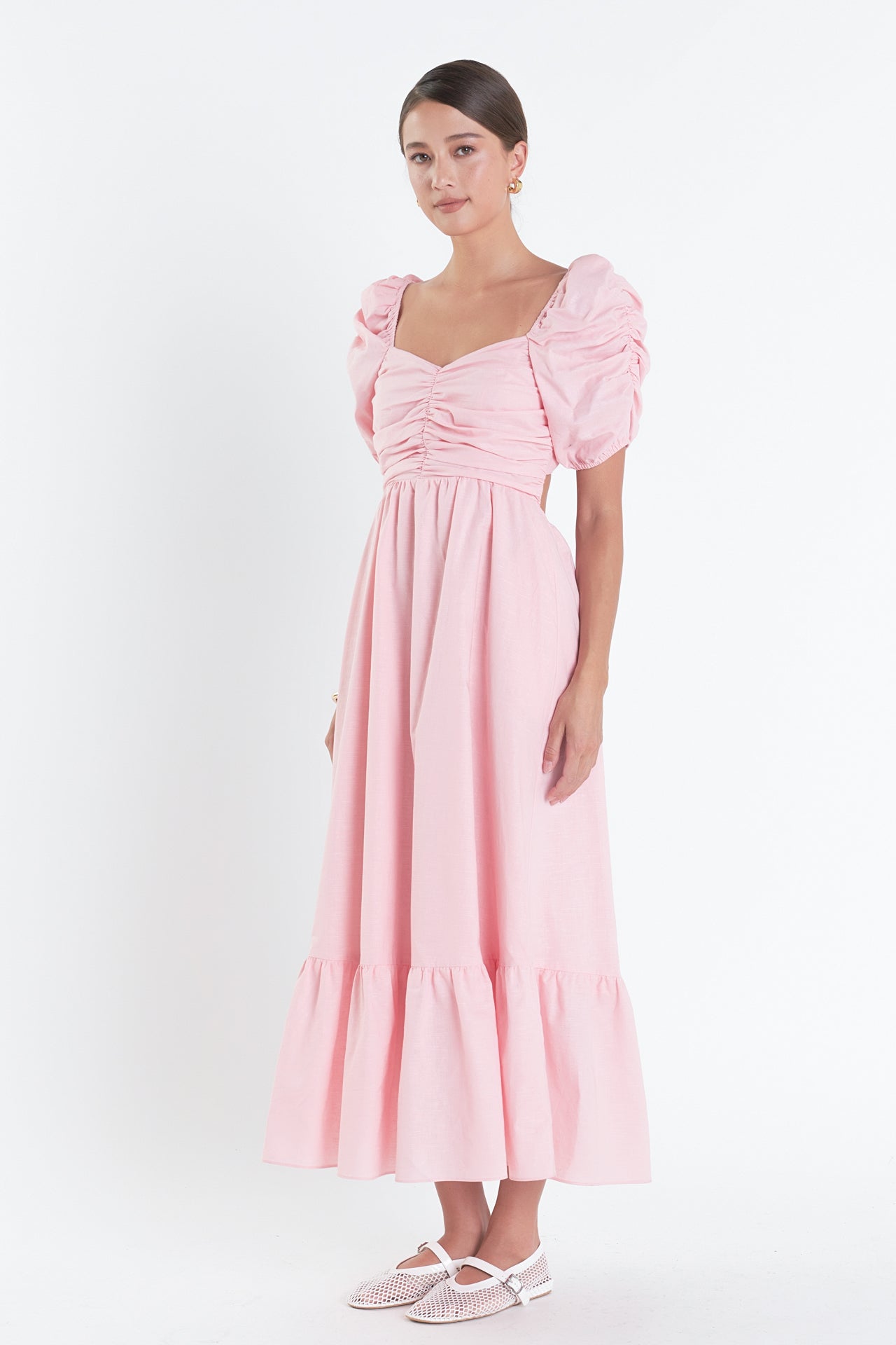 english factory ruffle sleeve maxi dress English Factory Ruffle Sleeve Maxi Dress