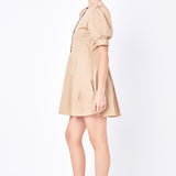 Pintuck Pleated Dress