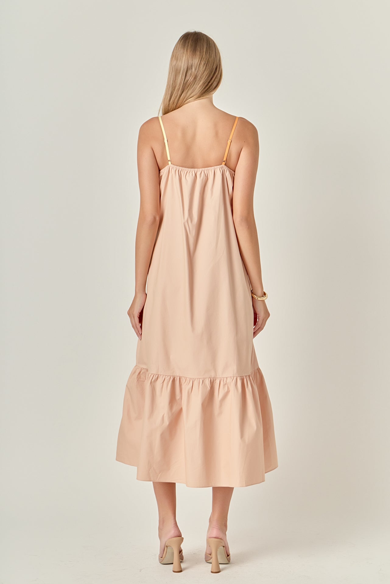 warehouse pleated colour block dress Blue Warehouse Colourblock Pleated Satin Midi Dress