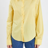 Camisa de vestir de popelina con cuello acentuado 