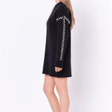 Whip Stitched Knit Mini Dress