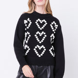 Heart Pom Sweater