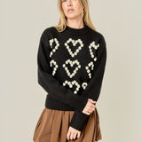 Heart Pom Sweater
