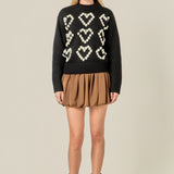 Heart Pom Sweater