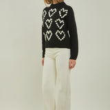 Heart Pom Sweater