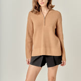 Zip Collared Sweater