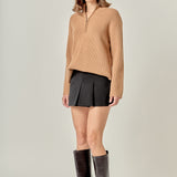 Zip Collared Sweater