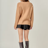Zip Collared Sweater