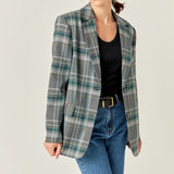 Plaid Blazer