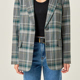 Plaid Blazer