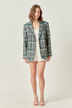 Plaid Blazer