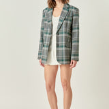 Plaid Blazer