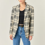 Statement Plaid Blazer