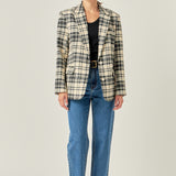 Statement Plaid Blazer