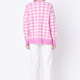 Knit Houndstooth Cardigan