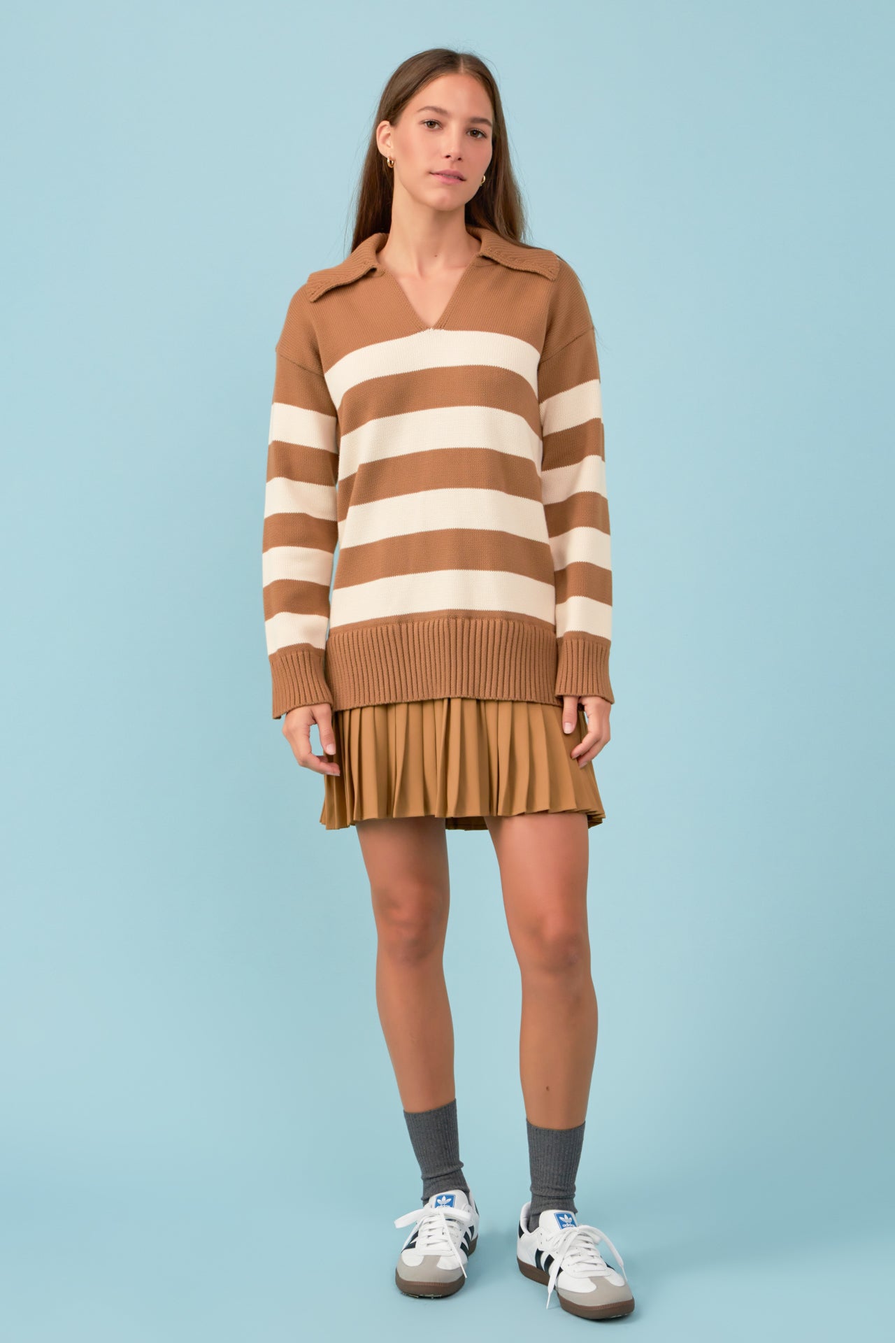 Factory Mini Mixed Pleated – English Media Dress Stripe