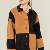 Oversize Teddy Check Jacket