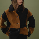 Oversize Teddy Check Jacket