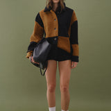 Oversize Teddy Check Jacket