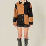 Oversize Teddy Check Jacket
