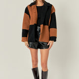 Oversize Teddy Check Jacket