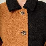 Oversize Teddy Check Jacket