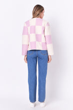 Load image into Gallery viewer, Shearling Check Cardigan
