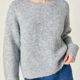 Blend Cropped Fuzzy Sweater