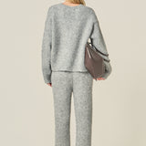 Blend Cropped Fuzzy Sweater