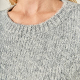 Blend Cropped Fuzzy Sweater