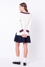 Load image into Gallery viewer, Cable Knit Pleated Sweater Dress
