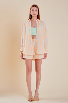 Tape Stripe Poplin Shirt- Sold Out