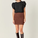 Knit Mini Skirt