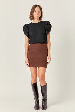 Knit Mini Skirt