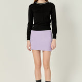 Knit High Waisted Mini Skirt